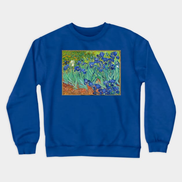 Van Gogh Irises Crewneck Sweatshirt by bragova